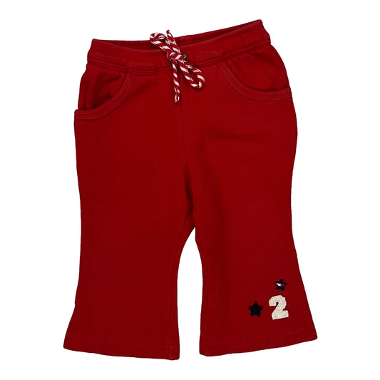 6-12 Months Tommy Hilfiger Joggers - 2XS Red Cotton