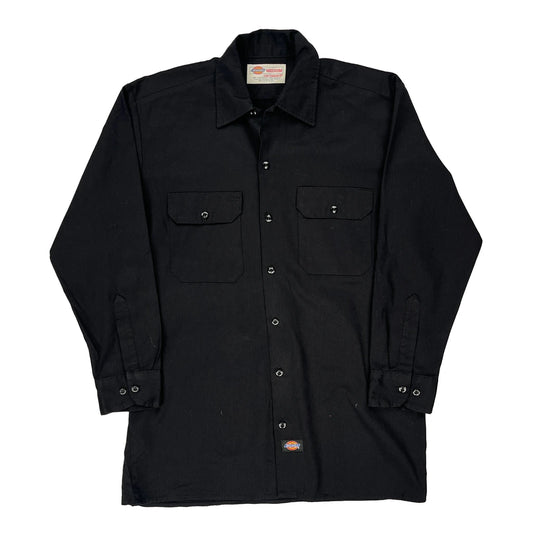 Dickies Shirt - Medium Black Polyester Blend