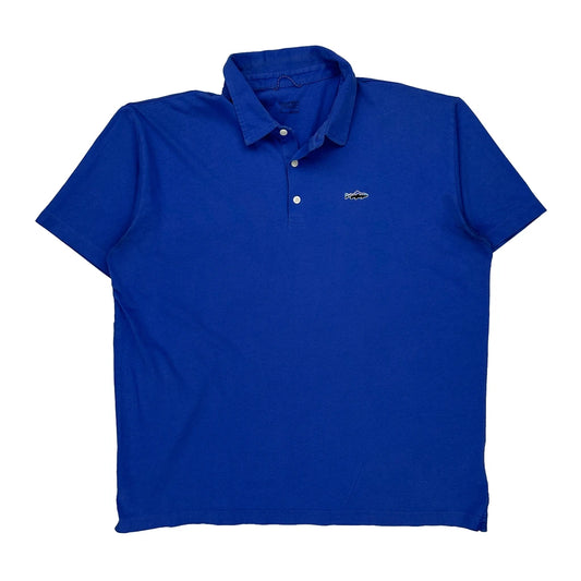 Patagonia Polo Shirt - XL Blue Cotton