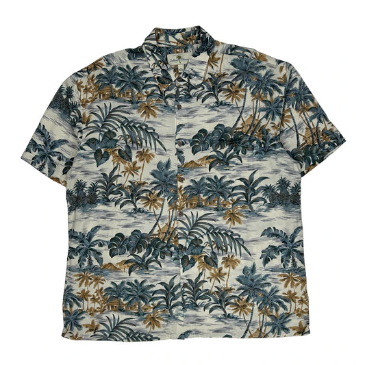 Island Shores Floral Hawaiian Shirt - XL Multicoloured Viscose