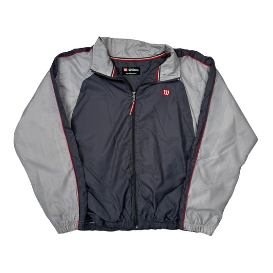 Vintage Wilson Windbreaker - Large Grey Polyester