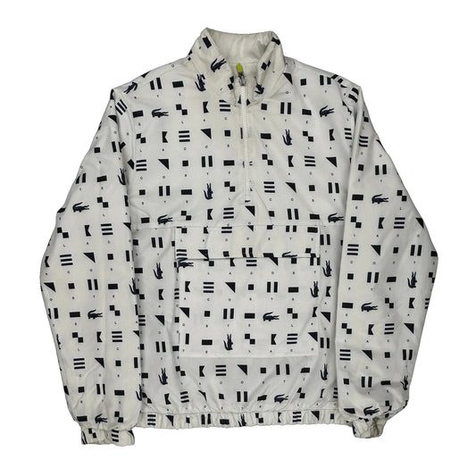 Lacoste Windbreaker - Large Black Polyester