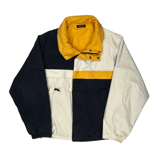 Vintage Nautica Windbreaker - Medium Multicoloured Nylon