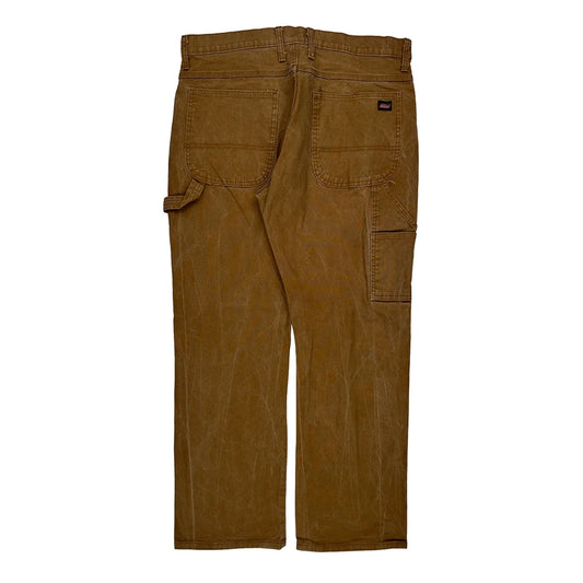Dickies Carpenter Trousers - 36W 30L Brown Cotton