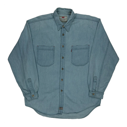 Levis Denim Shirt - Large Blue Cotton