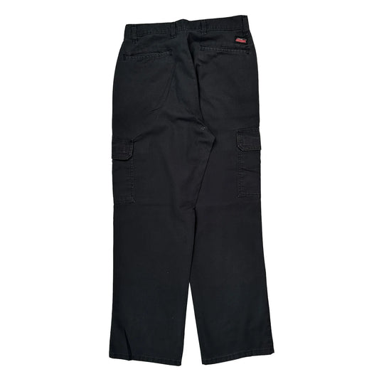 Dickies Cargo Trousers - 30W 31L Black Cotton
