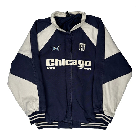 Chicago USA H&M Track Jacket - Medium Navy Cotton