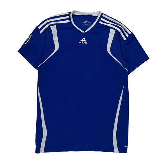Vintage Climacool Adidas Football Shirt - XL Blue Polyester