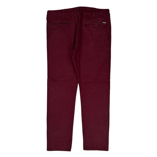 Vintage Levis Chinos - 34W 31L Burgundy Cotton