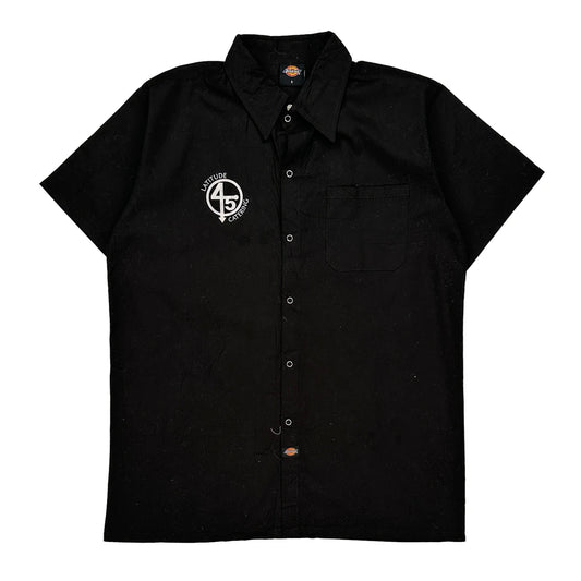 Latitude 45 Catering Dickies Short Sleeve Shirt - Small Black Cotton