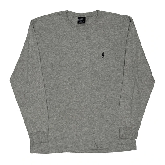 Polo By Ralph Lauren Long Sleeve T-Shirt - Medium Grey Cotton