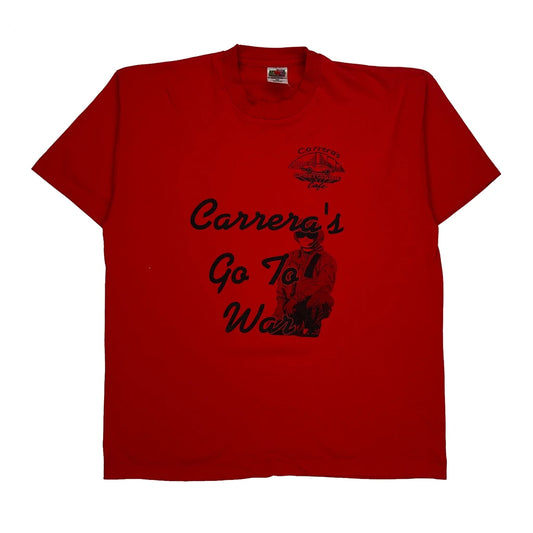 Carrera'S Go To War Fruit Of The Loom Graphic T-Shirt - XL Red Cotton Blend