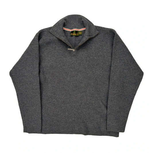 Timberland 1/4 Zip - Medium Grey Wool