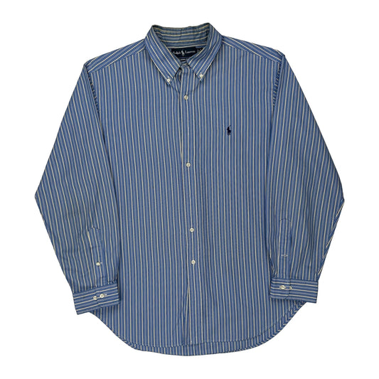 Ralph Lauren Striped Shirt - XL Blue Cotton