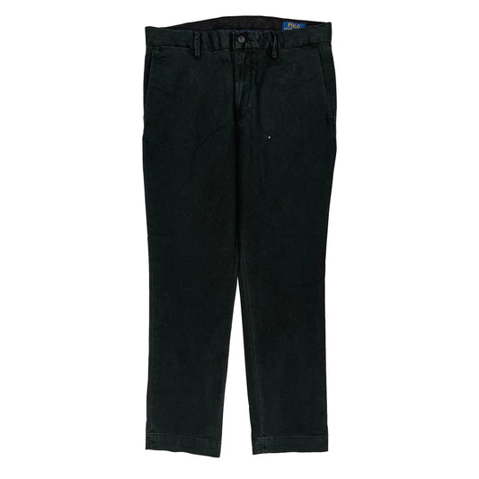 Polo By Ralph Lauren Slim Fit Trousers - 32W 30L Black Cotton