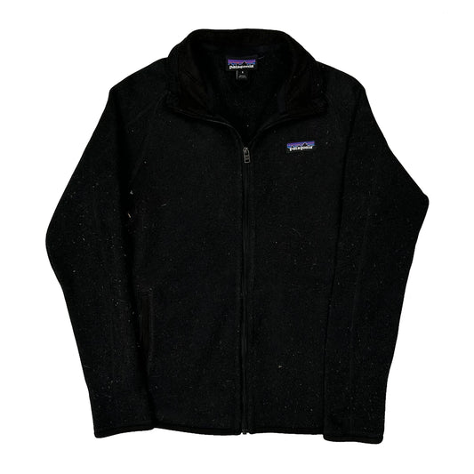 Vintage Patagonia Fleece Jacket - Small Black Polyester