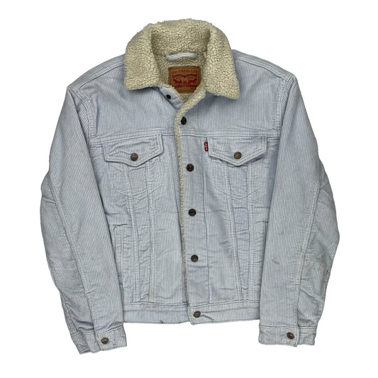 Levis Cord Jacket - Small Blue Cotton