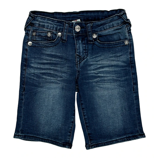 Age 6 True Religion Denim Shorts - Small Dark Wash Denim