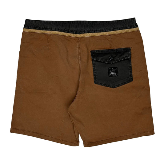 Vintage Quiksilver Board Shorts - 38W 9L Brown Cotton