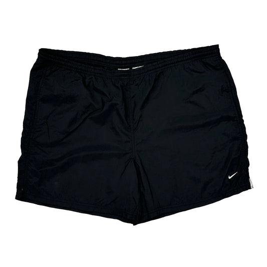 Swoosh Logo Nike Sport Shorts - Mediumw 5L Black Nylon