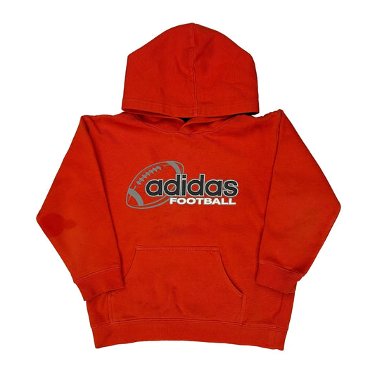 Age 6 Adidas Football Hoodie - XS Red Cotton