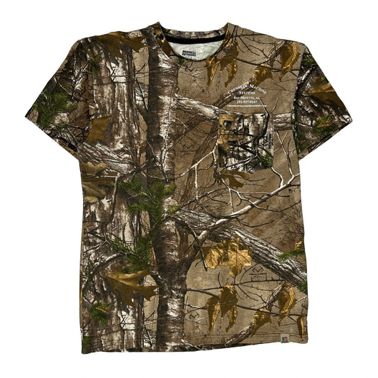 Unbranded Camo T-Shirt - Large Brown Cotton