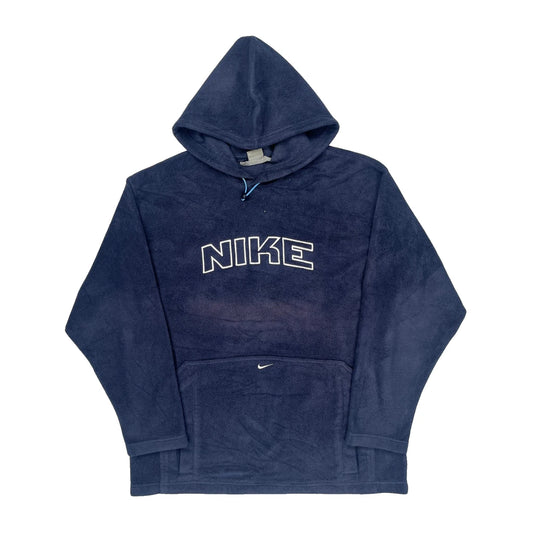 Vintage Nike Hoodie - Large Blue Cotton