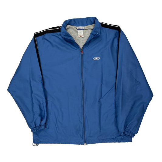 Reebok Track Jacket - XL Blue Cotton