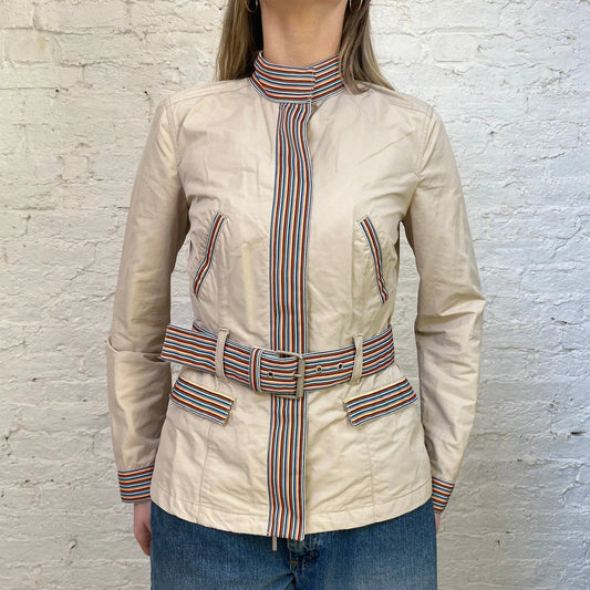 Moschino Jacket - Medium Beige Cotton