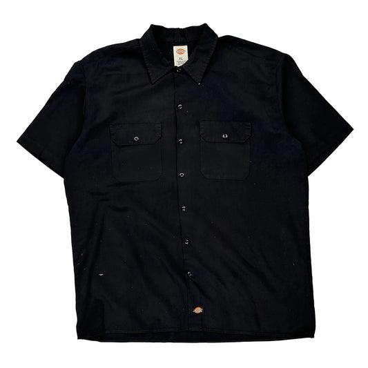 Dickies Short Sleeve Shirt - XL Black Cotton