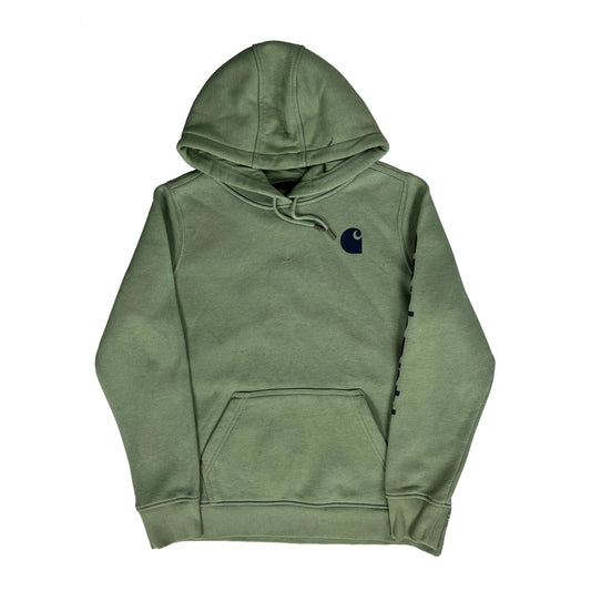 Vintage Carhartt Hoodie - Large Green Cotton