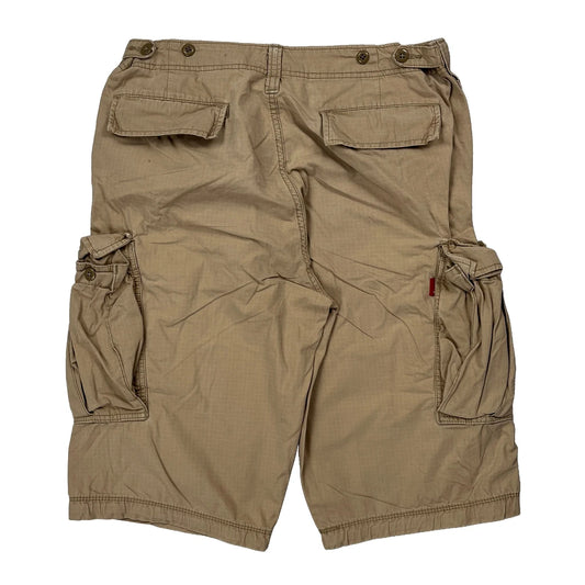 Columbia Cargo Shorts - 30W 11L Beige Cotton