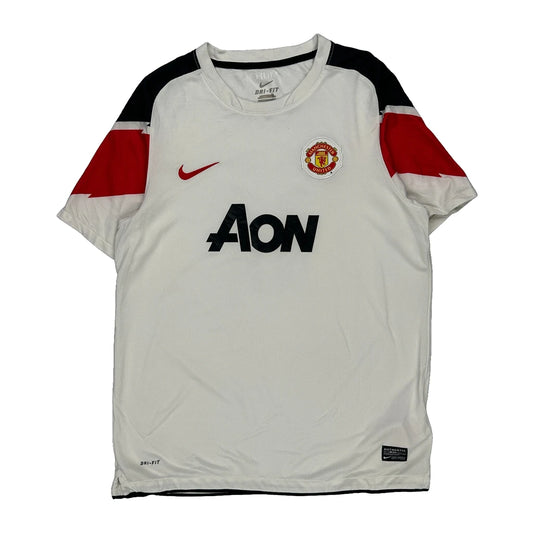2010-11 Manchester United Nike Giggs Away Football Shirt - XL Black Polyester