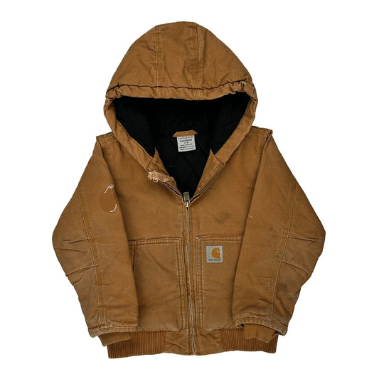 Age 4-5 Carhartt Jacket - 2XS Brown Cotton