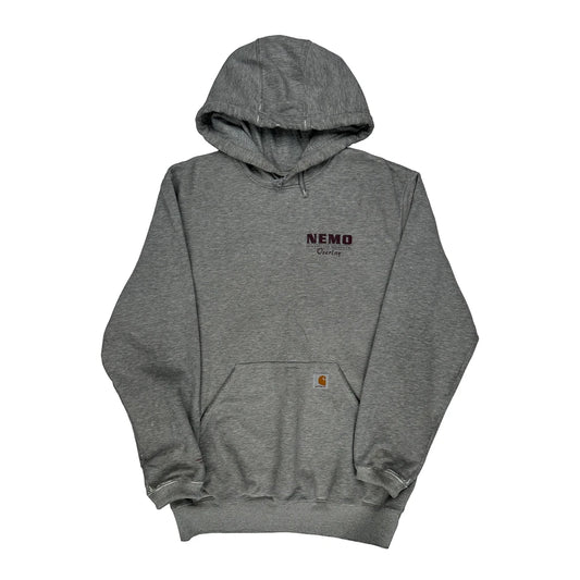 New England Mechanical Overlay Carhartt Hoodie - Medium Grey Cotton