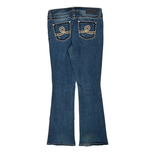 Seven Boot Cut Jeans - 32W UK 10 Blue Cotton