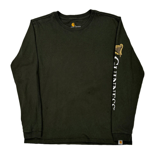 Carhartt Long Sleeve T-Shirt - Large Black Cotton
