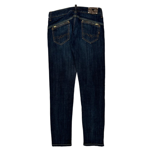 Emporio Armani Slim Fit Jeans - 30W 30L Dark Wash Cotton