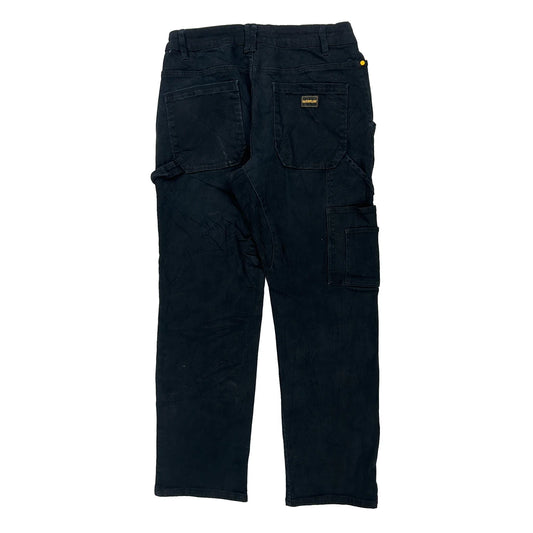 Cat Carpenter Trousers - 31W 30L Black Cotton