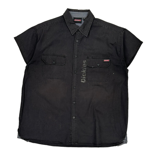 Dickies Short Sleeve Shirt - XL Black Cotton