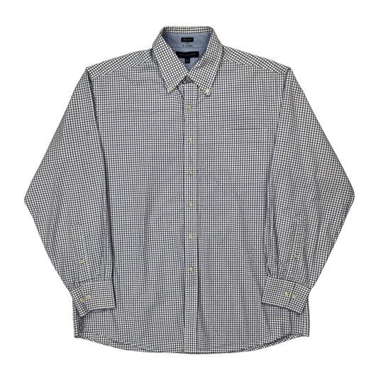 Tommy Hilfiger Checked Shirt - Large White Cotton