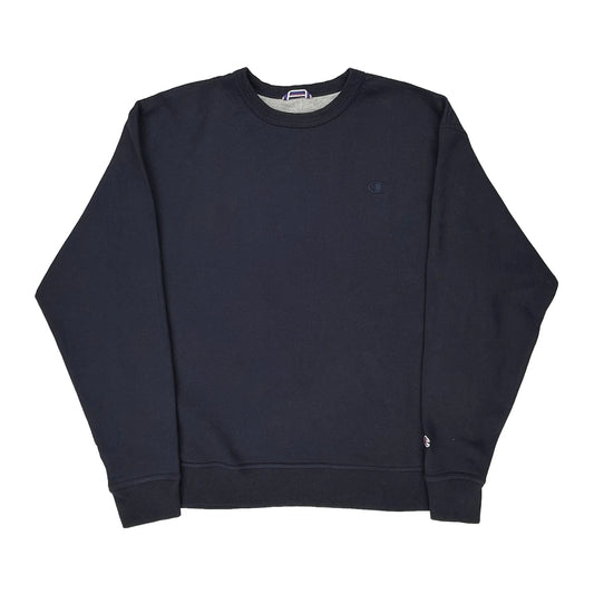 Authentic Athleticwear Champion Sweatshirt - XL Navy Cotton Blend