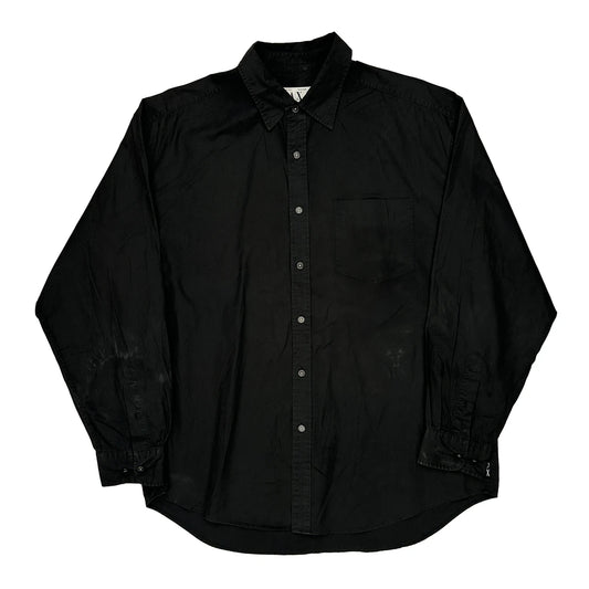 Armani Exchange Shirt - Large Black Cotton