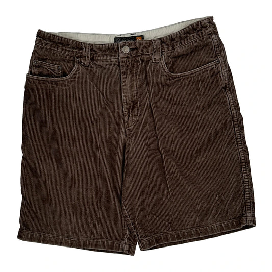 Quiksilver Corduroy Shorts - 34W 9L Brown Corduroy
