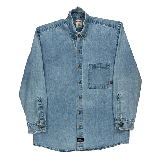 Dickies Denim Shirt - Medium Light Wash Cotton