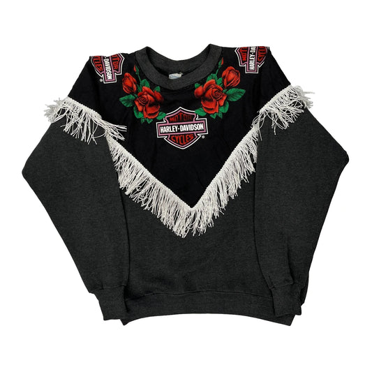 Harley Davidson Sweatshirt - Large Black Cotton