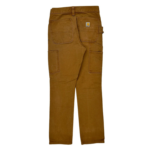Carhartt Slim Fit Carpenter Trousers - 31W 30L Brown Cotton