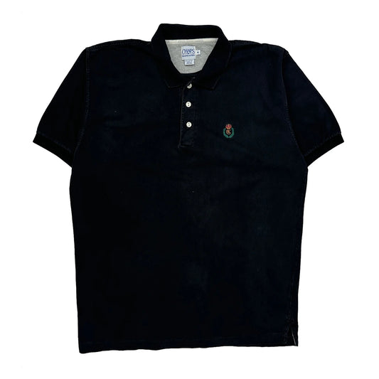 Vintage Chaps Ralph Lauren Polo Shirt - XL Black Cotton