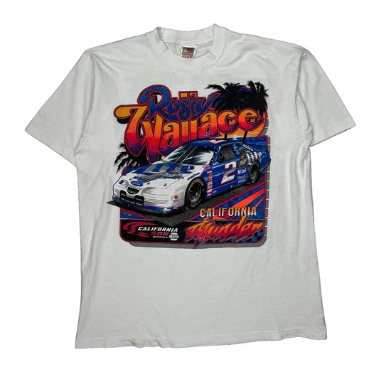 Rusty Wallace, California Thunder, Fontana California, June 22, 1997 Fruit Of The Loom Nascar T-Shirt - XL Multicoloured Cotton