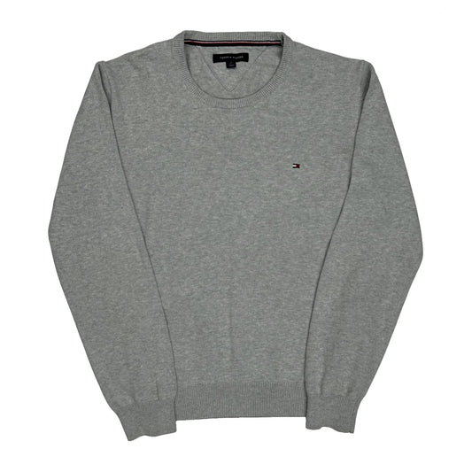 Vintage Tommy Hilfiger Jumper - Medium Grey Cotton